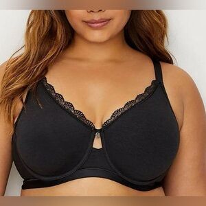 Curvy Couture Cotton Luxe Bra